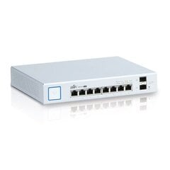 Ubiquiti Switch Unifi US-8-150W PoE 802.3 af and PoE+ 802.3 at цена и информация | Маршрутизаторы (роутеры) | kaup24.ee
