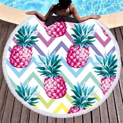 Пляжный коврик Victoria Fashion Ananas, 150 см цена и информация | Другой туристический инвентарь | kaup24.ee