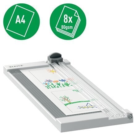 Giljotiin Leitz Precision Home Paper Trimmer A4, 8 lehte hind ja info | Kirjatarbed | kaup24.ee