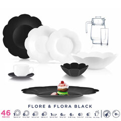 Luminarc обеденный сервиз Flore & Flora, из 46 частей цена и информация | Посуда, тарелки, обеденные сервизы | kaup24.ee