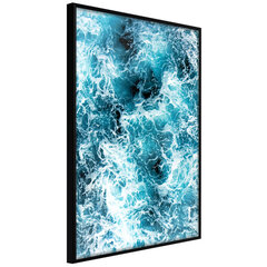 Poster Sea Foam, must raam hind ja info | Seinapildid | kaup24.ee