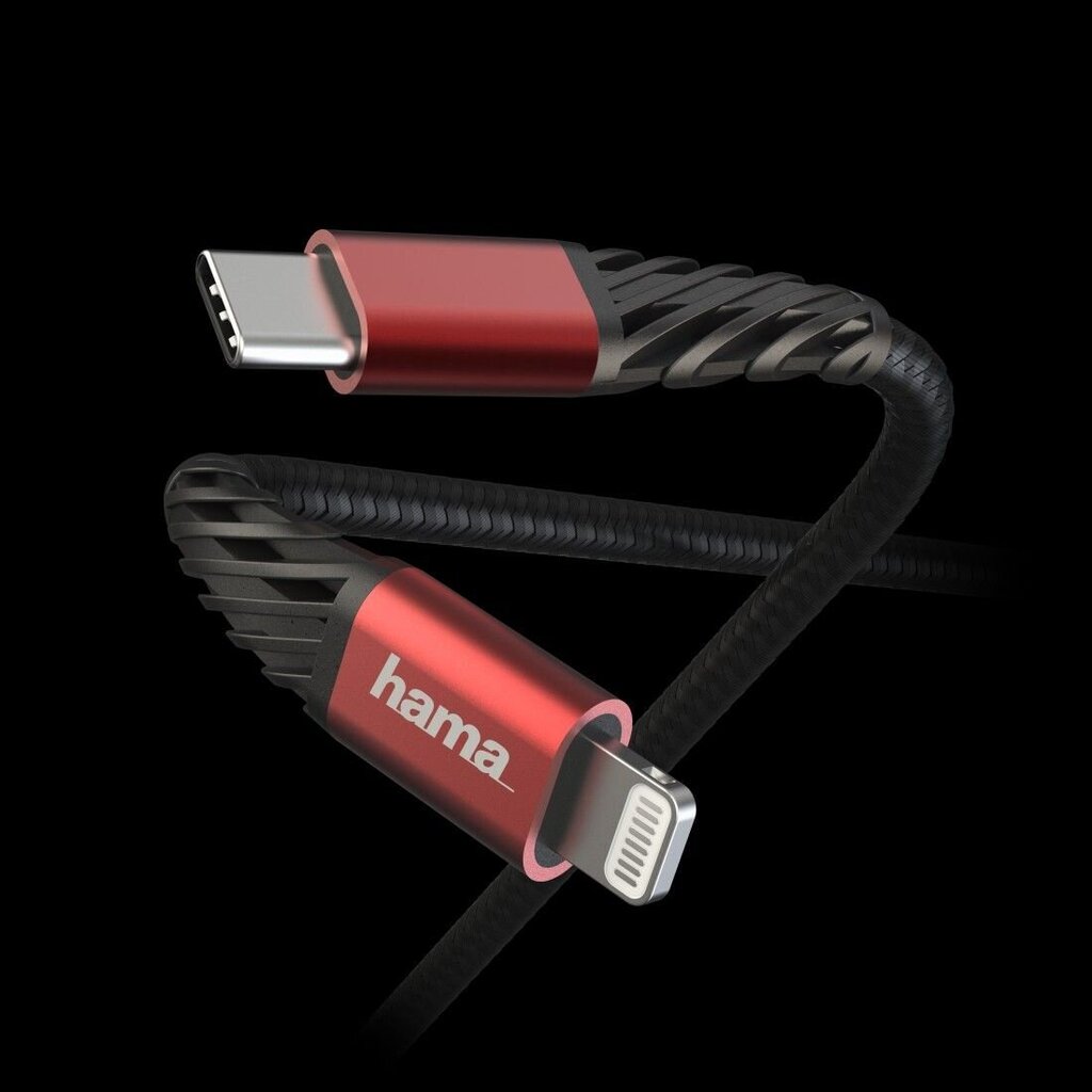 Hama, USB-C - Lightning, 1.5 m цена и информация | Mobiiltelefonide kaablid | kaup24.ee