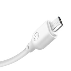 Кабель XO 3в1 USB - Lightning + USB-C + microUSB, 1.0 м, 2.1А, белый NB103 цена и информация | Borofone 43757-uniw | kaup24.ee