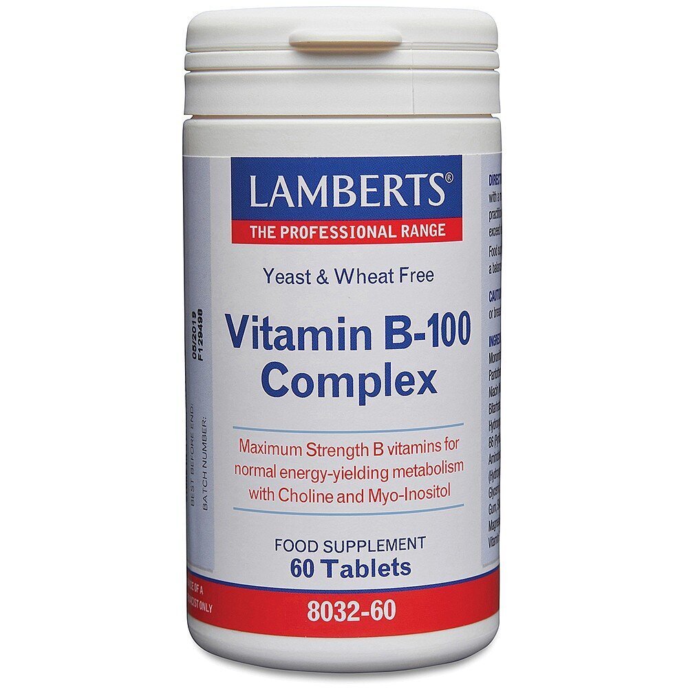 B-vitamiinide kompleks B-100 tabletid N60 hind ja info | Vitamiinid, toidulisandid, preparaadid tervise heaoluks | kaup24.ee
