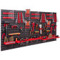 Hoiusüsteemi seinariiul 158 x 78 cm hind ja info | Tööriistakastid, tööriistahoidjad | kaup24.ee