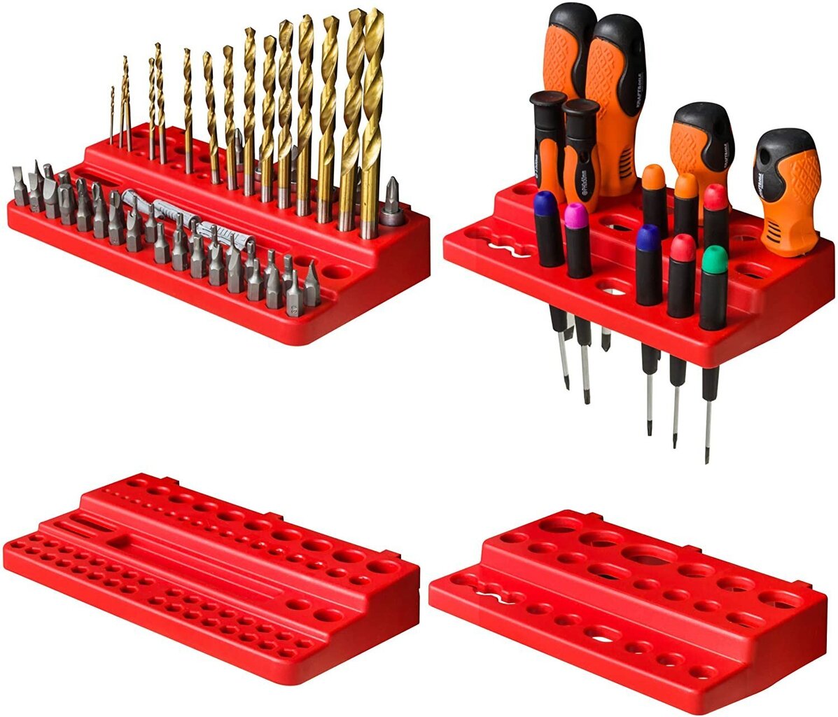 Tööriistade hoiustamise seinariiul 115 x 39 cm, hoiukastid 10 tk hind ja info | Tööriistakastid, tööriistahoidjad | kaup24.ee