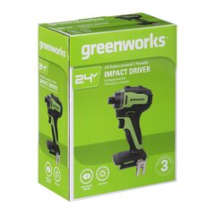 Löökpuur Greenworks, 24V GD24D200 3803307 цена и информация | Шуруповерты, дрели | kaup24.ee