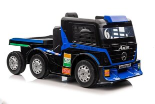 Mercedes XMX622B LCD ühekohaline elektriauto koos haagisega, sinine hind ja info | Laste elektriautod | kaup24.ee