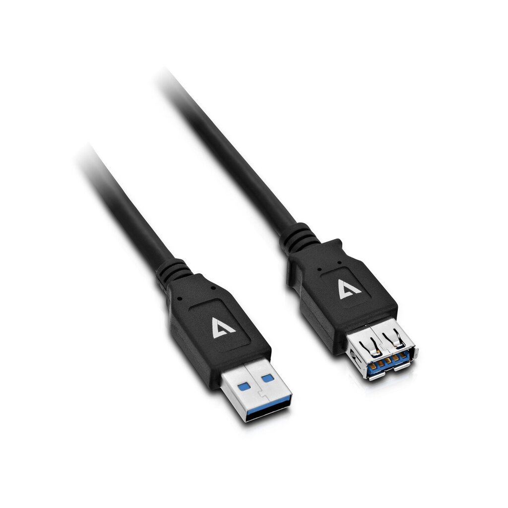 V7 V7U3.0EXT-2M-BLK-1E, USB-A, 2 m hind ja info | USB jagajad, adapterid | kaup24.ee