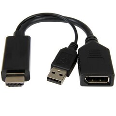 Адаптер Cablexpert Active 4K HDMI A-HDMIM-DPF-01 цена и информация | Адаптер Aten Video Splitter 2 port 450MHz | kaup24.ee