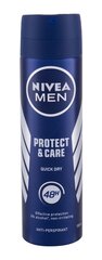 Nivea дезодорант-спрей Protect&Care для мужчин, 150 мл цена и информация | Дезодоранты | kaup24.ee