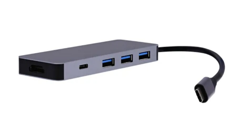 USB-C jaotur "6 in 1" цена и информация | USB jagajad, adapterid | kaup24.ee