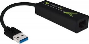 Сетевой адаптер Techly USB-A 3.0 Gigabit Ethernet RJ45 цена и информация | Адаптер Aten Video Splitter 2 port 450MHz | kaup24.ee