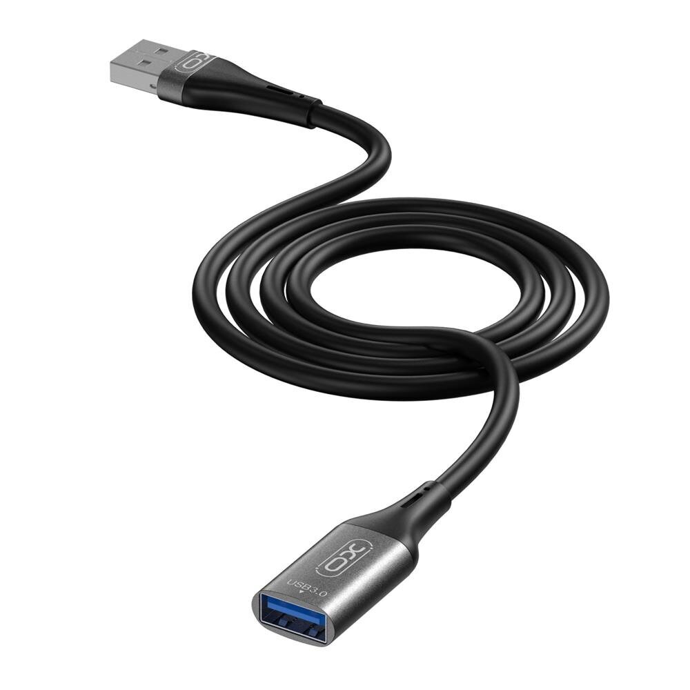 XO extension cable NB220 USB 3.0 black 2m hind ja info | Mobiiltelefonide kaablid | kaup24.ee