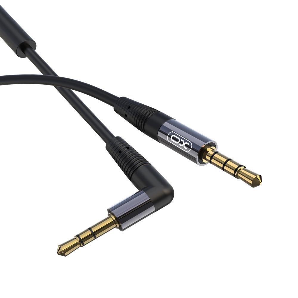 XO cable audio NB-R205 jack 3,5mm - jack 3,5mm 1,0 m black hind ja info | Mobiiltelefonide kaablid | kaup24.ee