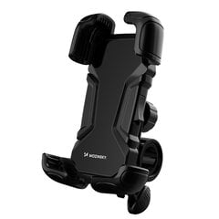 Wozinsky strong phone holder for the handlebar of a bicycle, motorcycle, scooters black (WBHBK6) цена и информация | Держатели для телефонов | kaup24.ee