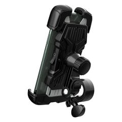 Wozinsky strong phone holder for the handlebar of a bicycle, motorcycle, scooters black (WBHBK6) kaina ir informacija | Держатели для телефонов | kaup24.ee