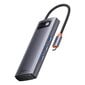 Hub 6in1 Baseus Metal Gleam Series, USB-C to 3x USB 3.0 + 2x HDMI + USB-C PD цена и информация | USB jagajad, adapterid | kaup24.ee