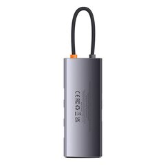Hub 6in1 Baseus Metal Gleam Series, USB-C to 3x USB 3.0 + HDMI + USB-C PD + VGA цена и информация | Адаптер Aten Video Splitter 2 port 450MHz | kaup24.ee