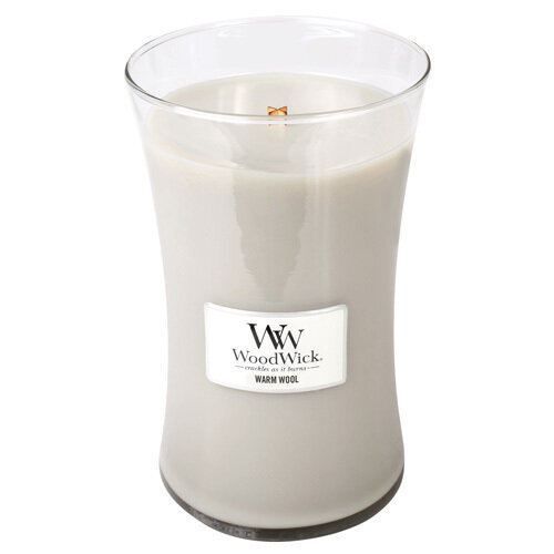 WoodWick lõhnaküünal Warm Wool Vase, 275.0g цена и информация | Küünlad, küünlajalad | kaup24.ee