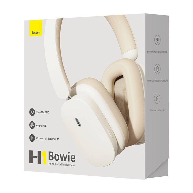 Baseus Bowie H1 White цена и информация | Kõrvaklapid | kaup24.ee