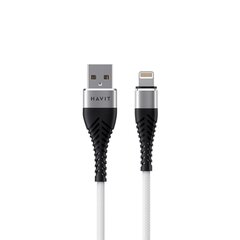 HAVIT cable  CB705 USB - LIGHTNING  1,0 м 2,1A grey цена и информация | Кабели для телефонов | kaup24.ee