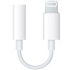 Lightning pistikupesa 3,5 mm pistikupesa adapter iPhone 7 8 X adapterile цена и информация | Адаптеры и USB-hub | kaup24.ee