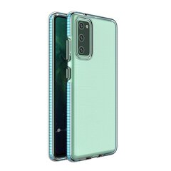 Spring Case läbipaistev värvilise raamiga TPU geelist kaitsekate Xiaomi Redmi Note 10 / Redmi Note 10S jaoks helesinine (helesinine || Niebieski) hind ja info | Telefoni kaaned, ümbrised | kaup24.ee