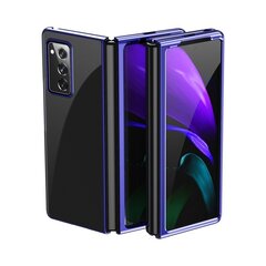 Plating Case kõva ümbris Galvaniseeritud raami kate Samsung Galaxy Z Fold 2 5G sinine (helesinine || Niebieski) hind ja info | Telefoni kaaned, ümbrised | kaup24.ee