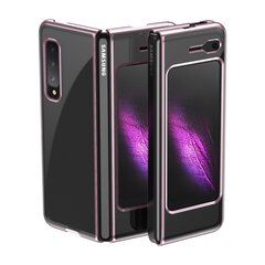 Plating Case kõva ümbris Galvaniseeritud raami kate Samsung Galaxy Fold roosa (roosa) jaoks цена и информация | Чехлы для телефонов | kaup24.ee