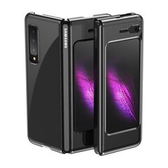 Plating Case kõva ümbris Galvaniseeritud raami kate Samsung Galaxy Fold must (must) hind ja info | Telefoni kaaned, ümbrised | kaup24.ee