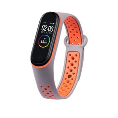 Asendusrihma rihm Xiaomi Mi Band 4 / Mi Band 3 Dots hallikasoranžile (hall || oranž) hind ja info | Nutikellade ja nutivõrude tarvikud | kaup24.ee