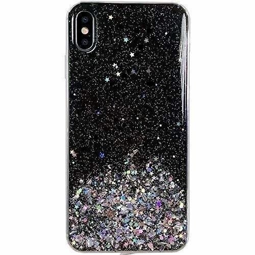 Wozinsky Star Glitter särav kate Samsung Galaxy A42 5G must (must) hind ja info | Telefoni kaaned, ümbrised | kaup24.ee