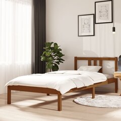 Каркас кровати, медово-коричневый, 90 x 200 см, массив дерева цена и информация | Кровати | kaup24.ee