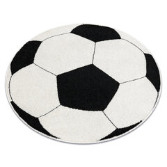 Ковер Silver круг футбол черно-белый цена и информация | Ковры | kaup24.ee