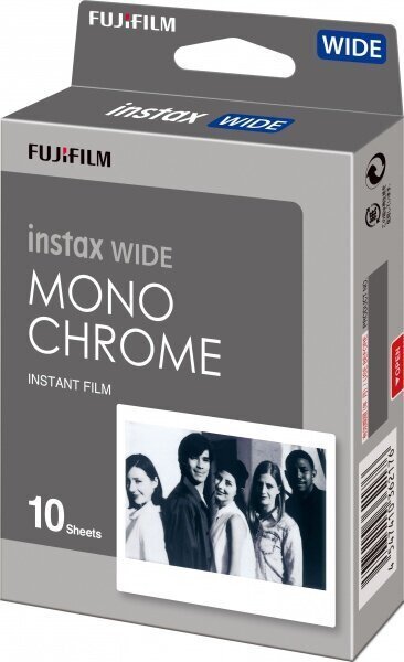 FILM MONOCHROME INSTAX WIDE/10PCS FUJIFILM hind ja info | Lisatarvikud fotoaparaatidele | kaup24.ee