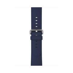 Кожаный ремешок Classic Buckle для Apple Watch — темно-синий, 42/44/45 мм цена и информация | Аксессуары для смарт-часов и браслетов | kaup24.ee