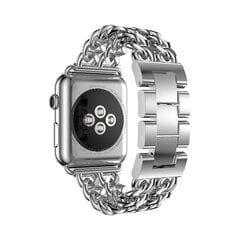 Apple Watch Chain Roostevaba Teras Rihm – Hõbe 38/40/41mm цена и информация | Аксессуары для смарт-часов и браслетов | kaup24.ee