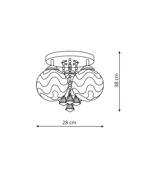 Laevalgusti Light Prestige Sada 3 hind ja info | Laelambid | kaup24.ee