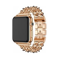 Ремешок из нержавеющей стали Chain для Apple Watch — розовое золото, 42/44/45 мм цена и информация | Аксессуары для смарт-часов и браслетов | kaup24.ee