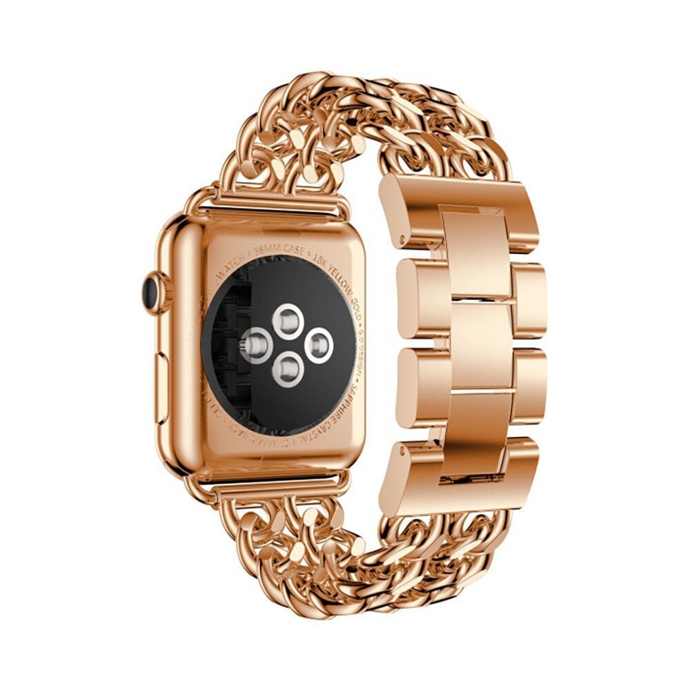 Apple Watch Chain Roostevaba Teras Rihm – Roosa Kuld 42/44/45mm hind ja info | Nutikellade ja nutivõrude tarvikud | kaup24.ee