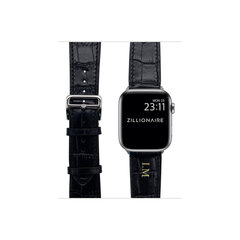 ZILLIONAIRE Apple Watch Croco nahast rihm – Must38/40/41mm hind ja info | Nutikellade ja nutivõrude tarvikud | kaup24.ee