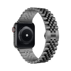 Ремешок из нержавеющей стали Jubilee для Apple Watch — черный, 38/40/41 мм цена и информация | Аксессуары для смарт-часов и браслетов | kaup24.ee