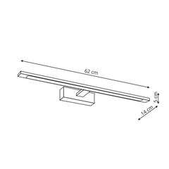 Seinavalgusti Light Prestige Isla large LED, must hind ja info | Light Prestige Mööbel ja sisustus | kaup24.ee