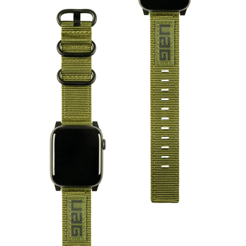 UAG NATO Apple Watch Strap – Olive 38/40/41mm hind ja info | Nutikellade ja nutivõrude tarvikud | kaup24.ee