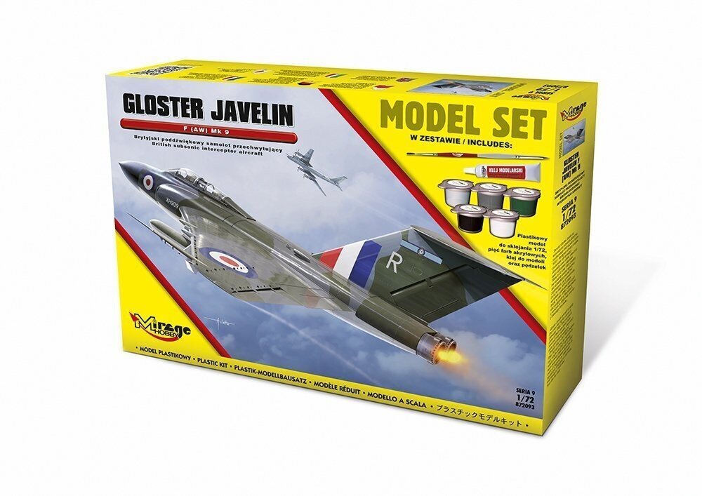 Kokkupandav mudellennuk „Gloster Javelin F Mk9“ / 872093 hind ja info | Klotsid ja konstruktorid | kaup24.ee