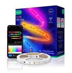 Nutikas digitaalne RGB IC Wifi Led-riba F4, 5 m, 24W, Tuya / Smart Life hind ja info | LED ribad | kaup24.ee