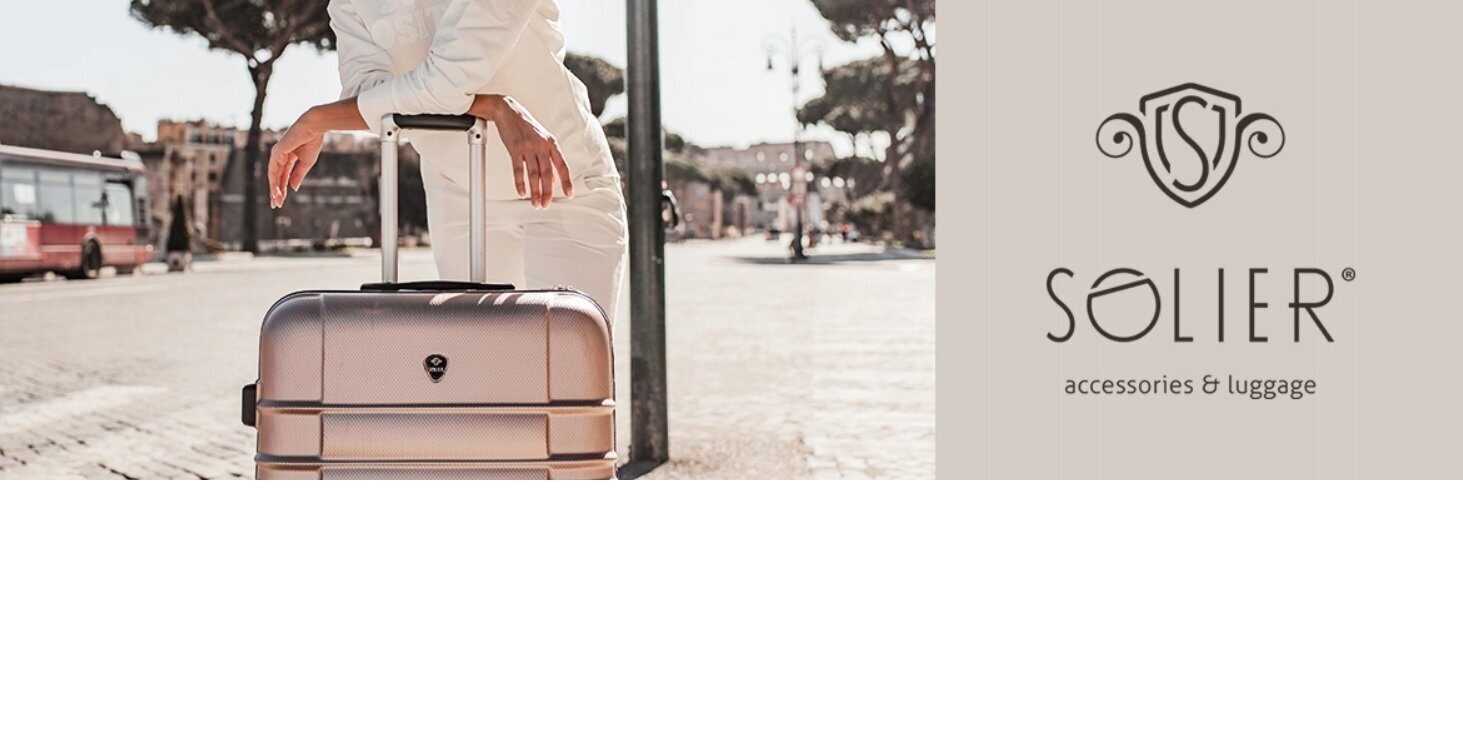 Reisikohver Solier STL957, punane hind ja info | Kohvrid, reisikotid | kaup24.ee