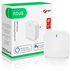 Nutika kodu liides ZigBee ja Wi-Fi seadmete vahel Smart Home Gateway E1, Nous цена и информация | Системы безопасности, контроллеры | kaup24.ee