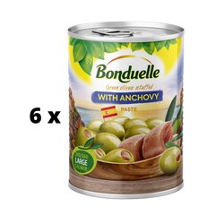 Rohelised oliivid BONDUELLE anšoovistega, 300g x 6 tk. pakett hind ja info | Hoidised, keedised, konservid | kaup24.ee